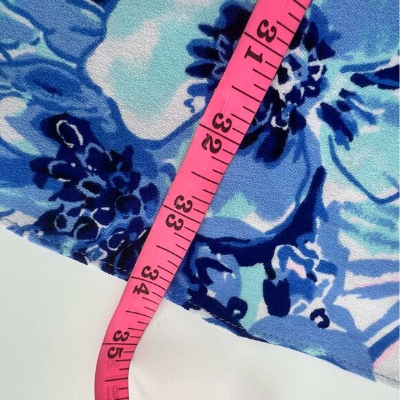 Lilly Pulitzer Pearl Soft Shift Dress - Coastal Blue Catch N Keep sz 2 - Picture 8 of 8